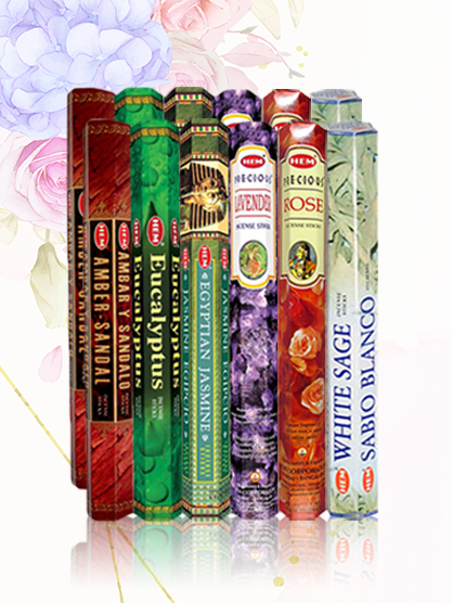 HEM Egyptian Jasmine Incense Sticks – 6 Boxes, 120 Sticks Total, Hand-Rolled In India - View #14